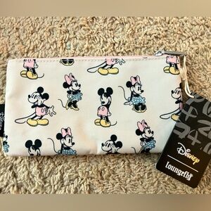 Loungefly x Disney zip pouch Minnie Mickey Mouse